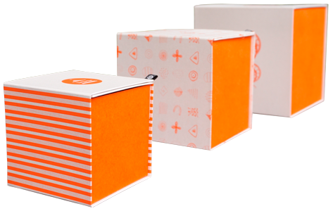 оранжевые упаковки