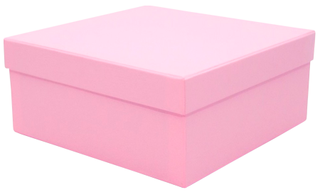 розовая коробка крышка-дно