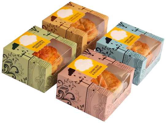 коробки с пирожными